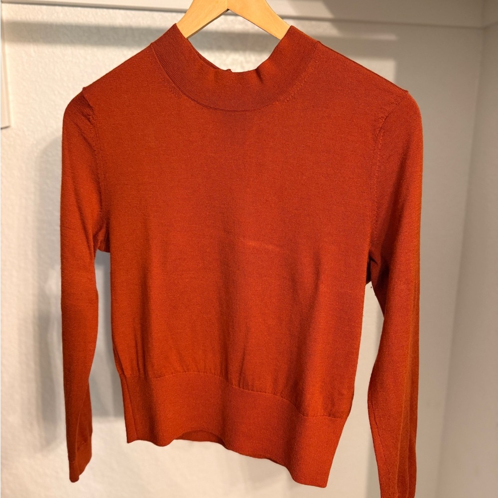 Tibi Terracotta Knit Top